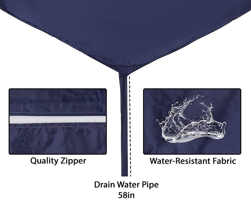 Da Anushi Polyester Split Ac Service Wash Bag Cover Ac Service Cleaning Cover WaterproofIndoor Unit Service Cover Bag With Drain Outlet Ac Service Wash Bag Cover Jacket For 1.5 Ton To 2 Ton Ac(Blue) - Image 3