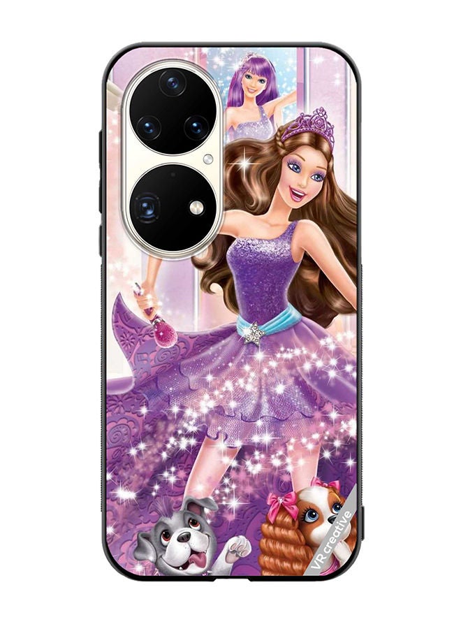 VR CREATIVE Protective Case Cover For Huawei P50 Pro Princess Barbie Design Multicolour - Image 1