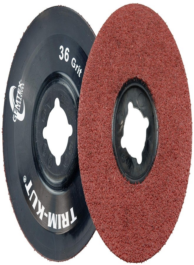 Weiler 59403 Trim-Kut Grinding Disc, 4-1/2" Diameter, 36 Grit, 7/8" Arbor Hole (Pack of 25) - Image 2