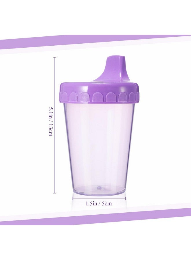 Mifoci 24 Pack 6.7 Oz. Sippy Cups without Stopper for Toddlers 1-3, Non-Spill Training Cups with Lids for Infant Small Baby Reusable Sippy Drinking, Dishwasher Safe, 6 Assorted Color - Image 3