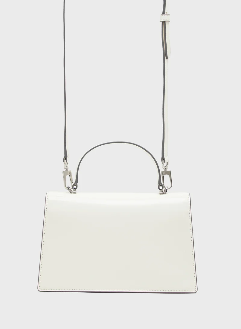 دكني Logo Avril Flap Satchel Bag