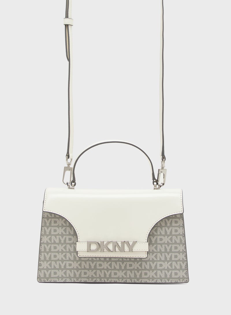 DKNY Logo Avril Flap Satchel Bag  - Image 1