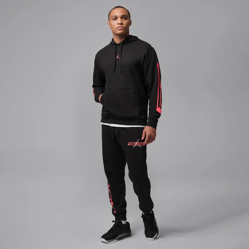 Jordan Black Men's Sport Crossover Dri-FIT Fleece Pants for Men | Best Price UAE