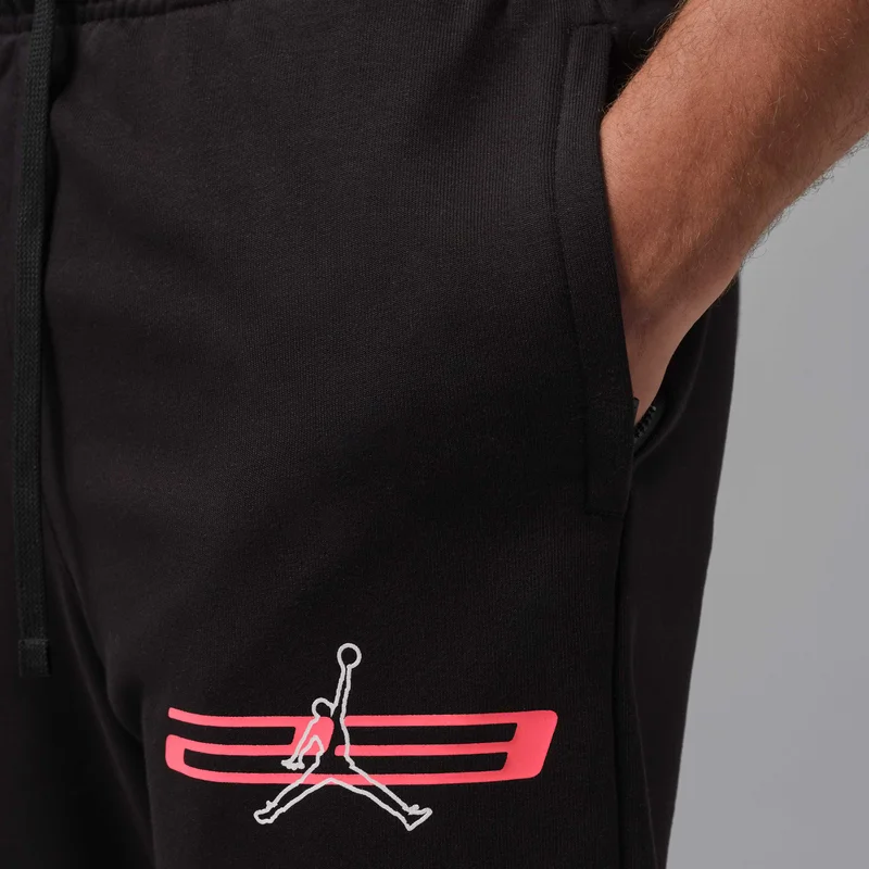 Jordan Black Men's Sport Crossover Dri-FIT Fleece Pants for Men | Best Price UAE