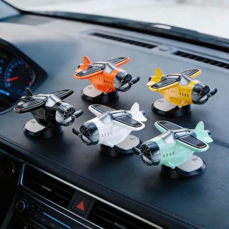 JIAYOSEE A Solar-Powered Car Ornament Light-activated spinning Rotates as car moves - Image 5
