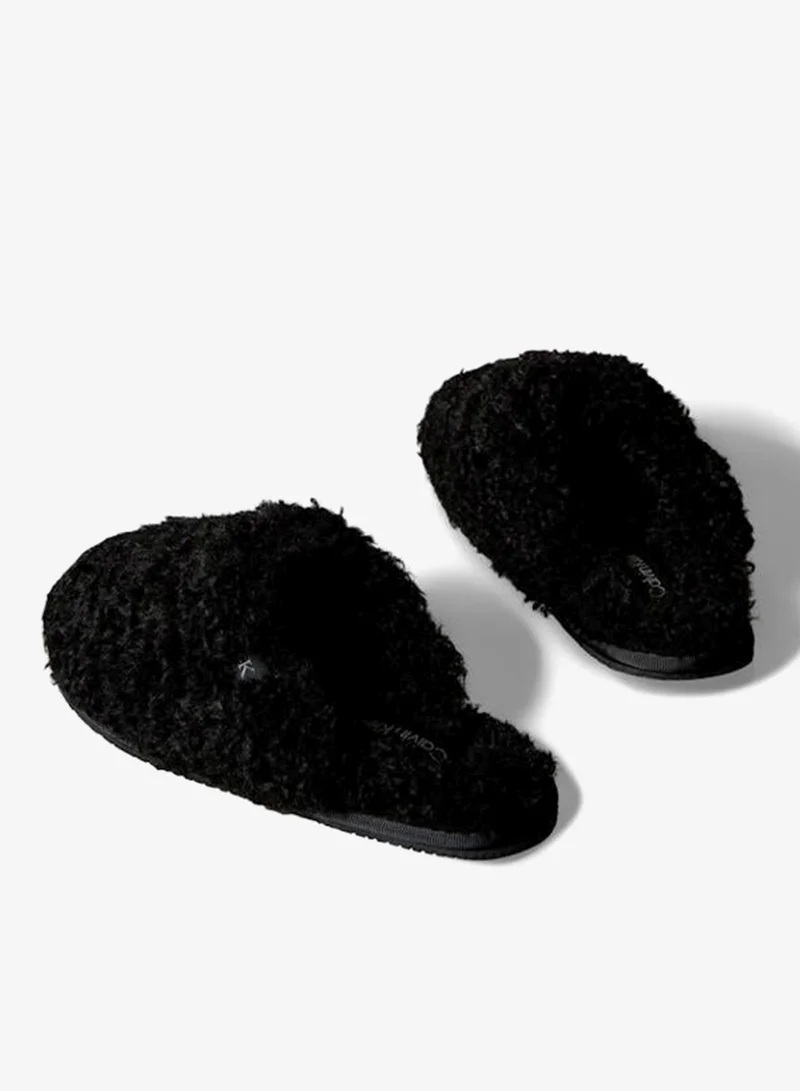 Calvin Klein Jeans  Faux Shearling Sherpa Slippers for Women | Best Price UAE