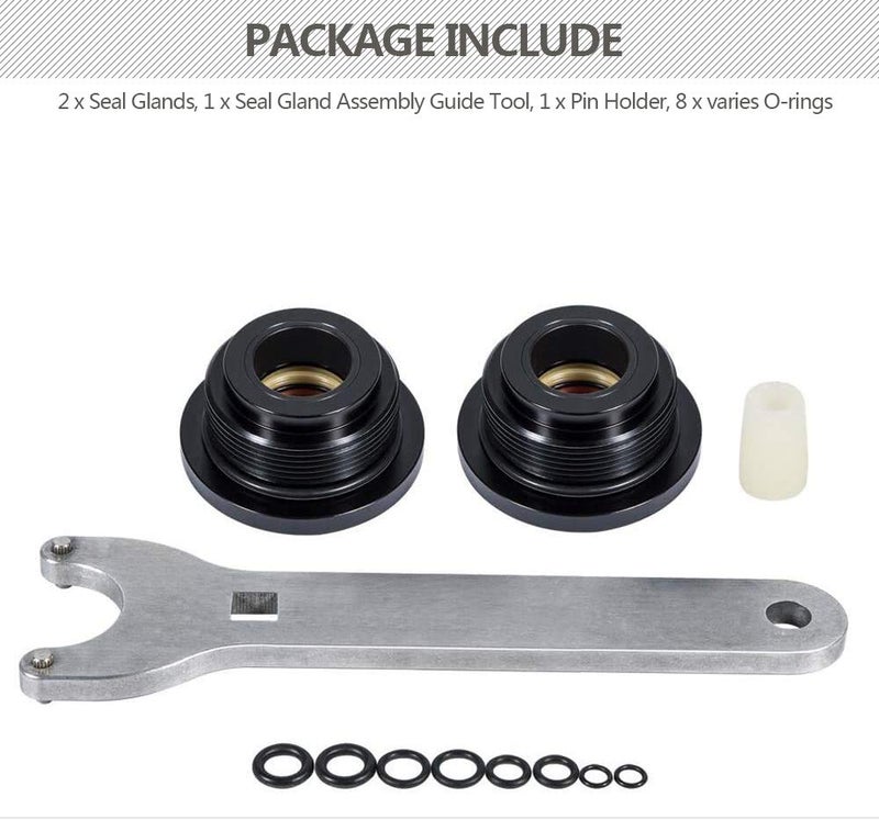 ELONN HC5345 Seal Kit - Front Mount Hydraulic Steering Cylinder Seal Kit with Pin Wrench HS5157 Fit for HC5340, HC5341, HC5342, HC5343, HC5344, HC5345, HC5346, HC5347, HC5348, HC5358, HC5365 and more - Image 2