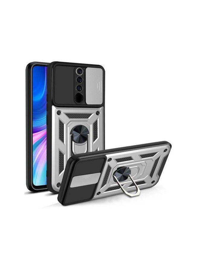 جراب redmi 9 كام شيلد مقاوم للصدمات والخدوش حماية كاملة بتصميم جذاب مع غطاء للكاميرا وحلقة معدنية متعدد الوظائف لهاتف ريدمي 9 (redmi 9 cover)