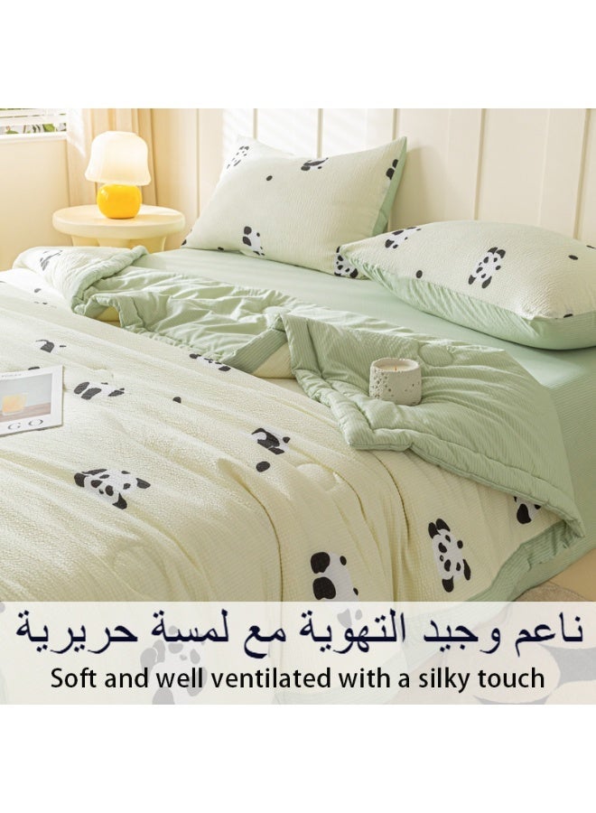 Namalu Machine Washable Quilt, Double-sided Use, Washed Cotton Material Bed Quilt Soft and Breathable Lightweight Blanket for All Season - Image 5