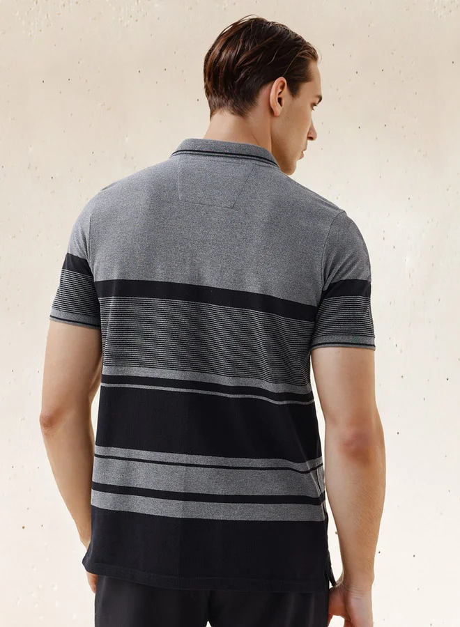 Splash FAV Striped Pique Polo T-shirt