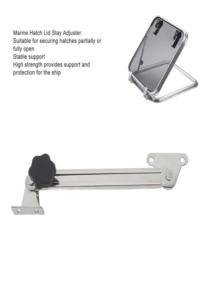 Aramox Stainless Steel Marine Hatch Lid Stay Support Adjuster, Retractable 6in to 11in, Ideal for Boats and Yachts - Image 5