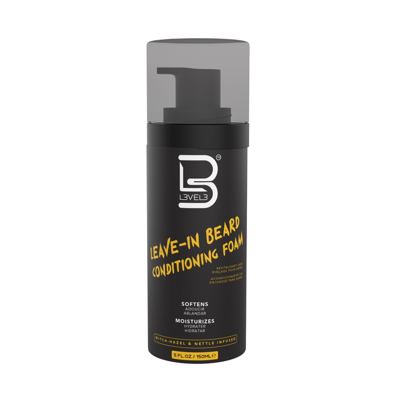 L3  Level 3 LeaveIn Beard Conditioner Foam  Beard Hydrator  Soften and Moisturizes Facial Hair