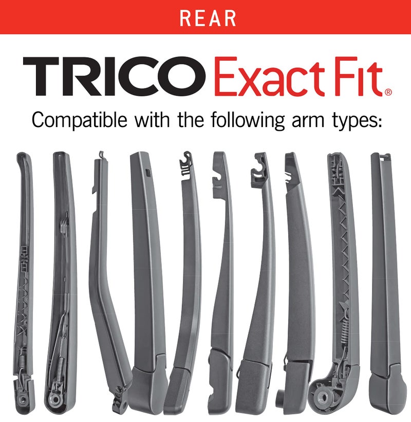 TRICO Exact Fit 16 Inch Rear Wiper Blade Fits Select Lexus, And Toyota Model Years, Part Number 16-A - Image 3