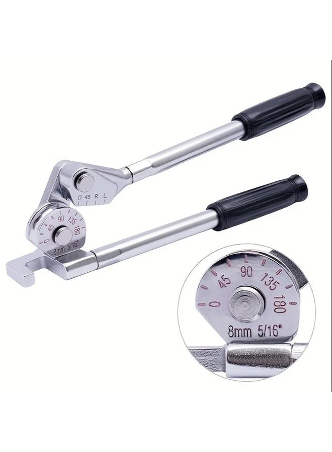 CT 364 05 8mm 5 6 Inch Manual Copper Tube Bender Dual Scale Ratchet HVAC Plumbing Tool - Image 1