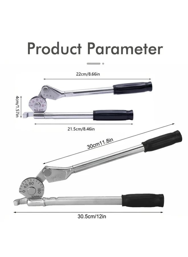 CT 364 05 8mm 5 6 Inch Manual Copper Tube Bender Dual Scale Ratchet HVAC Plumbing Tool - Image 3