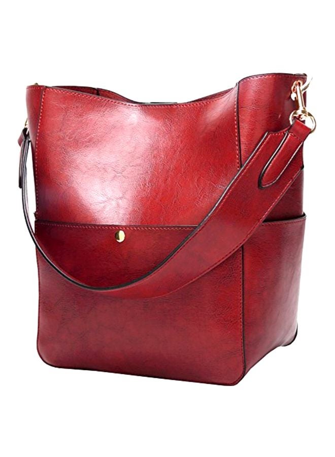 Molodo Top Handle Leather Tote Bag - Image 1