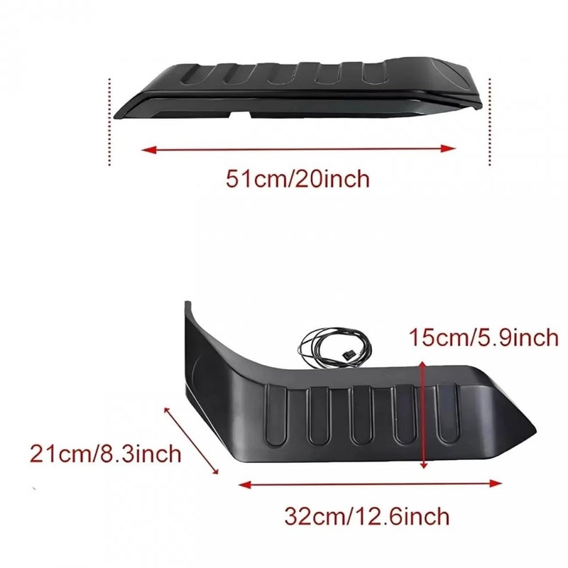 KD K D Stylish Spoiler Type LED Lights, Roof Lights for Mahindra Thar,Thar Roxx & Suzuki Jimmy 2020, Matrix Function, ABS Quality DRL Type Indicator Lights - Image 5