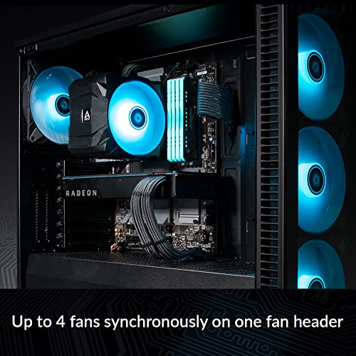 ARCTIC 4-Pin PWM Fan Splitter Cable - PST Extension-Cable for 4 Case Fans, PC Fans, PWM Splitter Cable, Multi-Fan Connector, Fan Splitter, Extension Cable, Y-Splitter, Adapter - Black - Image 2