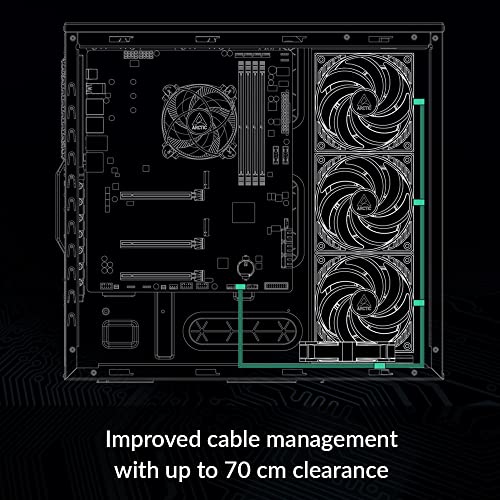 ARCTIC 4-Pin PWM Fan Splitter Cable - PST Extension-Cable for 4 Case Fans, PC Fans, PWM Splitter Cable, Multi-Fan Connector, Fan Splitter, Extension Cable, Y-Splitter, Adapter - Black - Image 3