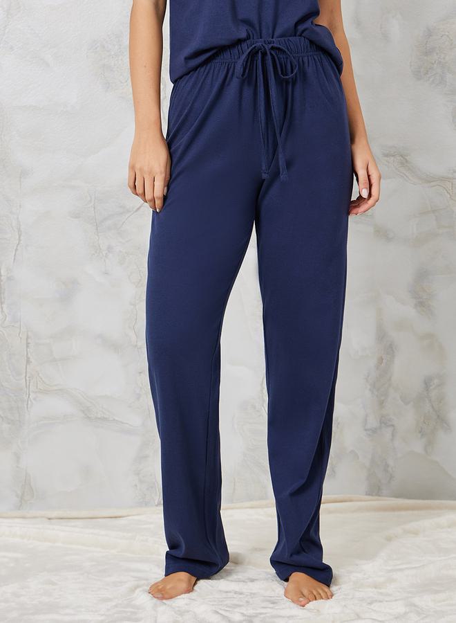 Styli Embroidered Pocket T-Shirt & Pyjama Set  - Image 4