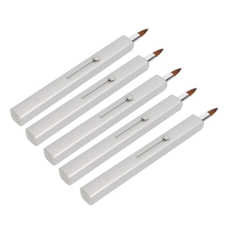 Retractable Lip Brush: Soft Premium Nylon Bristles, Dustproof Automatic Seal, Compact Portable Design for Travel and Daily Lip Makeup Application - Image 5