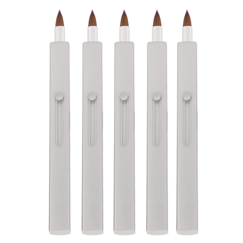 Retractable Lip Brush: Soft Premium Nylon Bristles, Dustproof Automatic Seal, Compact Portable Design for Travel and Daily Lip Makeup Application - Image 3
