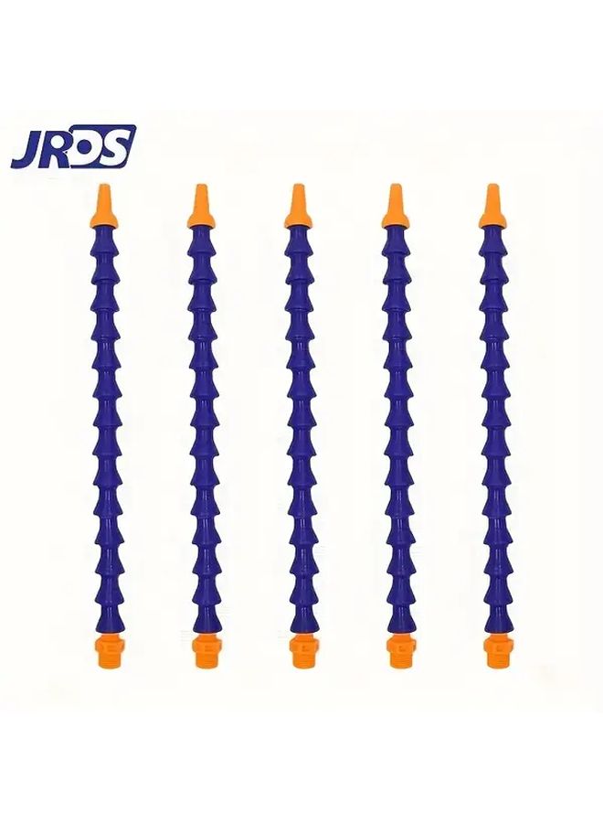 Flexible Blue Yellow Plastic Coolant Hose With Nozzle 300mm CNC Lathe - Image 1