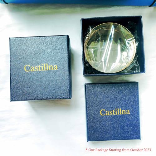 Castillna 14K Gold Plated Gold Bangle Bracelets for Women, Set of 7 Pieces, 8.4 Inches - Image 5