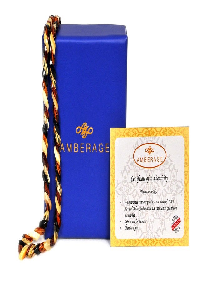 AMBERAGE Natural Baltic Amber Necklace for Adults (55CM 21.65INCH) - Image 2