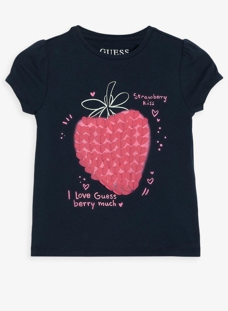GUESS Infant Graphic Crew Neck T-Shirt - Image 2