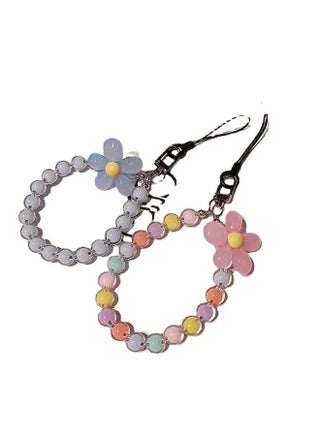 2PCS Mobile Phone Beaded Lanyard Flower Colored Bead Lanyard Blue Flower Beaded Lanyard Girl Fashion Mobile Phone Rope Macaron Color - pzsku/Z78AF20FB35BB0C994733Z/45/_/1690439280/2ad863da-3db0-4359-a6a0-9feda4b46bd1