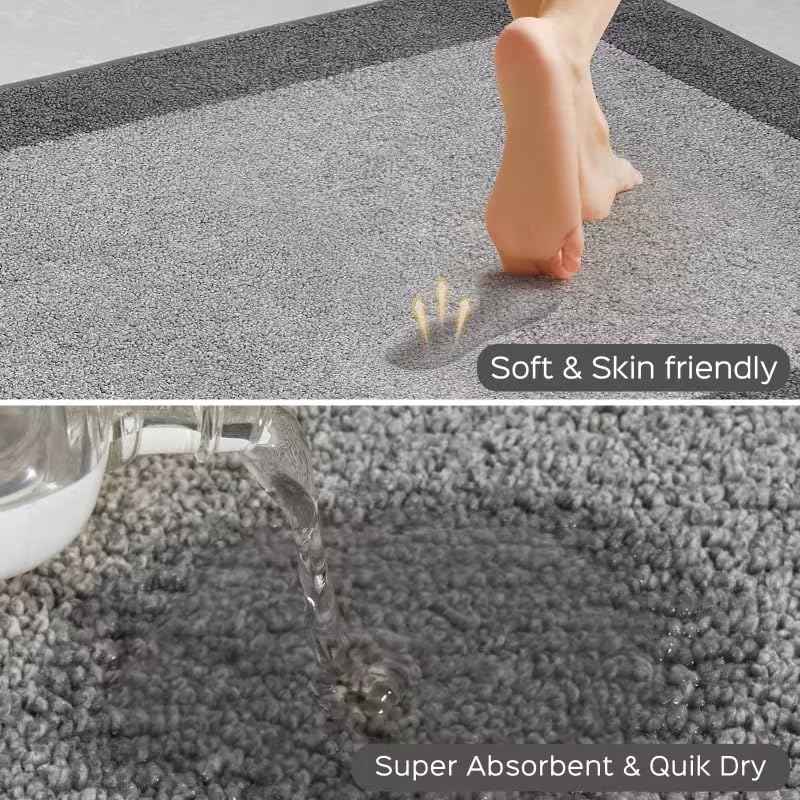 DOMUSTEX Machine Washable Kitchen Rug 24" x 96", Non Slip Kitchen Mat for Floor, Absorbent Entrance Runner Rug for Bedroom, Hallway, Bathroom, Door (Roll Packing) - Image 2
