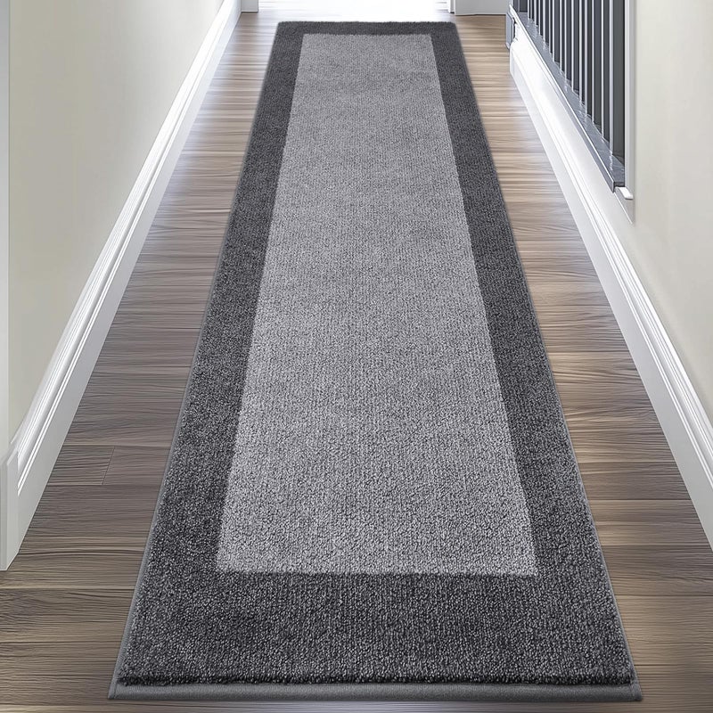 DOMUSTEX Machine Washable Kitchen Rug 24" x 96", Non Slip Kitchen Mat for Floor, Absorbent Entrance Runner Rug for Bedroom, Hallway, Bathroom, Door (Roll Packing) - Image 1