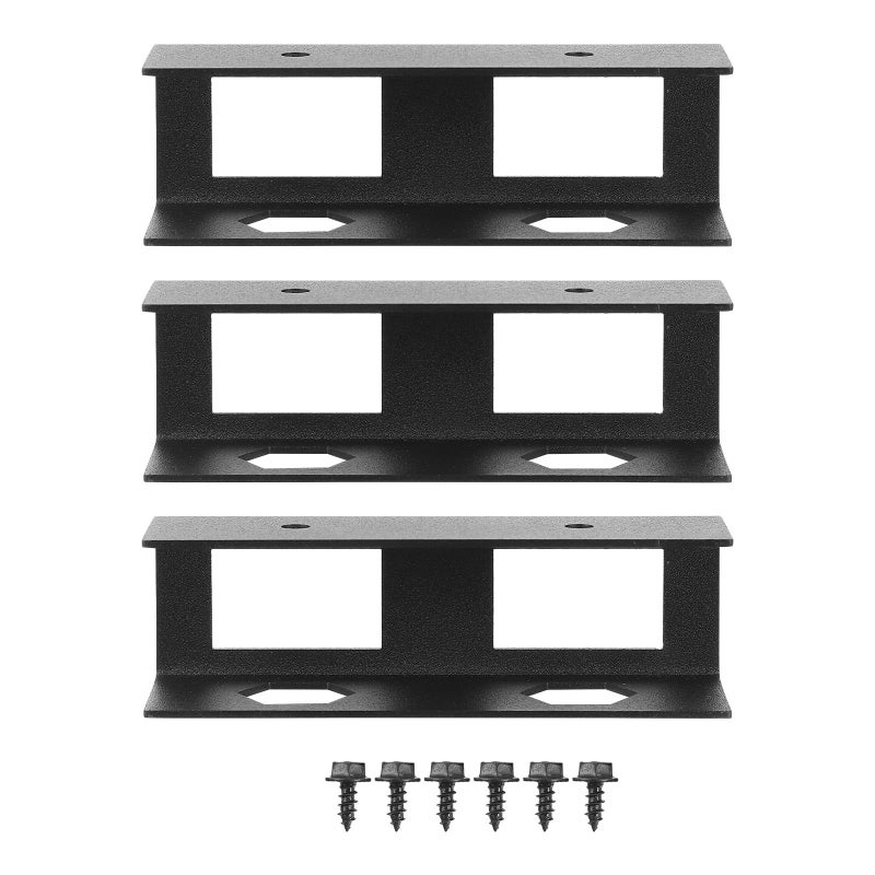 Black Under Desk Laptop Rack and Tablet Storage Holder Space Saving Ergonomic Mount - Image 2