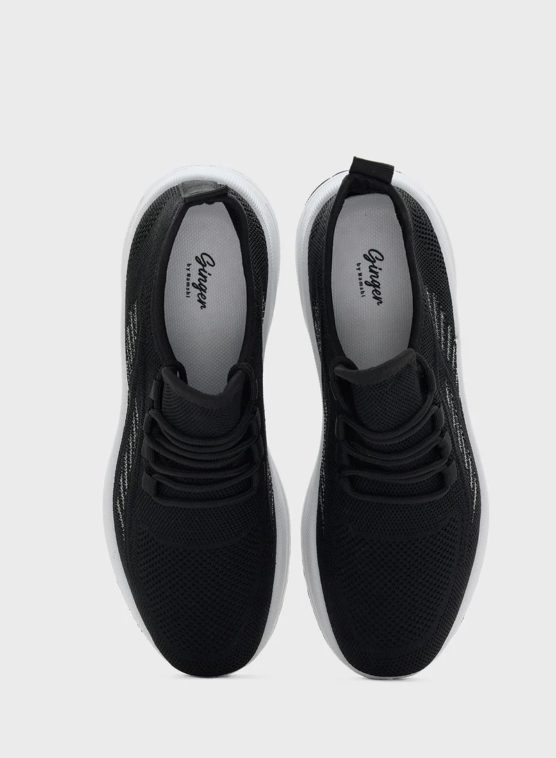 جينجر Fly Knit Breathable Comfort Sneakers