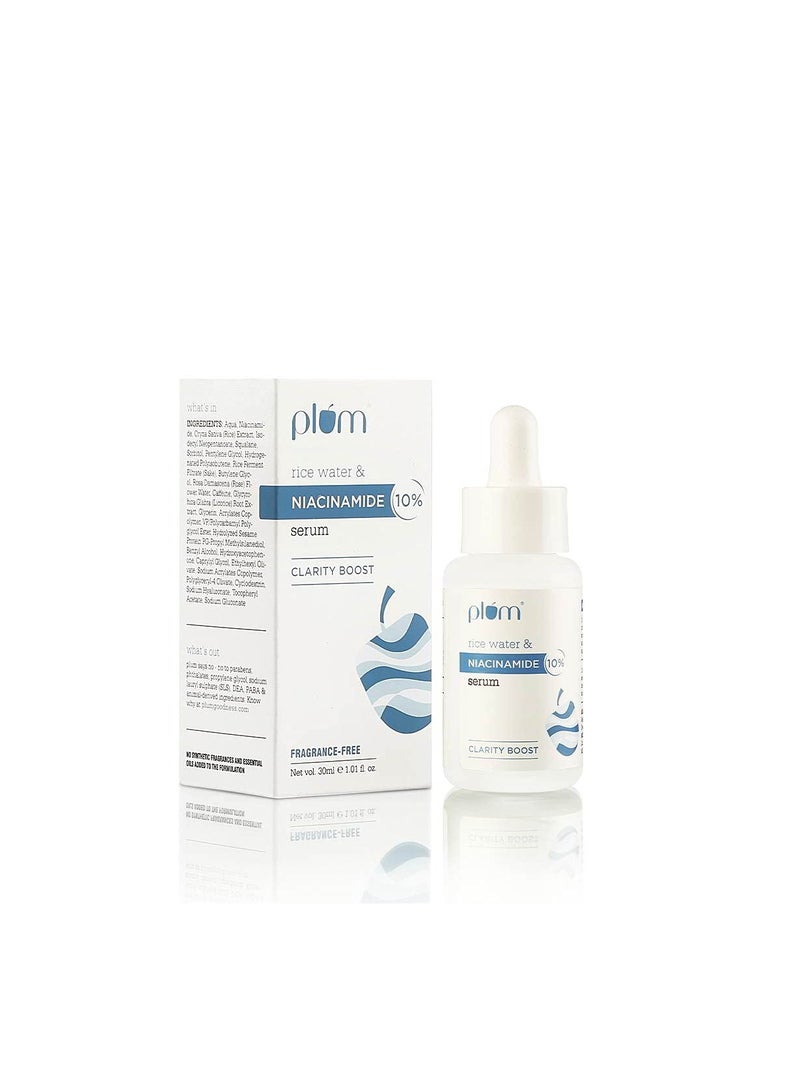 Plum 10% Niacinamide Serum With Rice Water Serum For Face 30 ml - Image 4