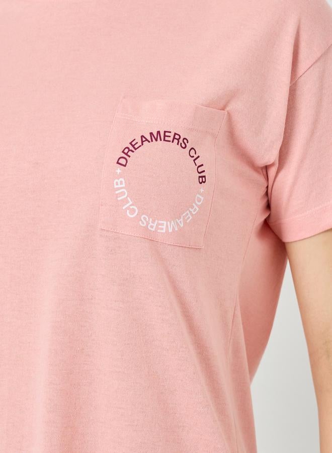 Styli Women Dreamers Pocket Print Top and Pyjama Set - Image 3
