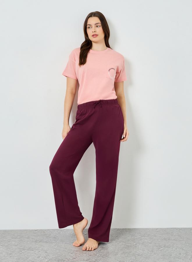 Styli Women Dreamers Pocket Print Top and Pyjama Set - Image 4