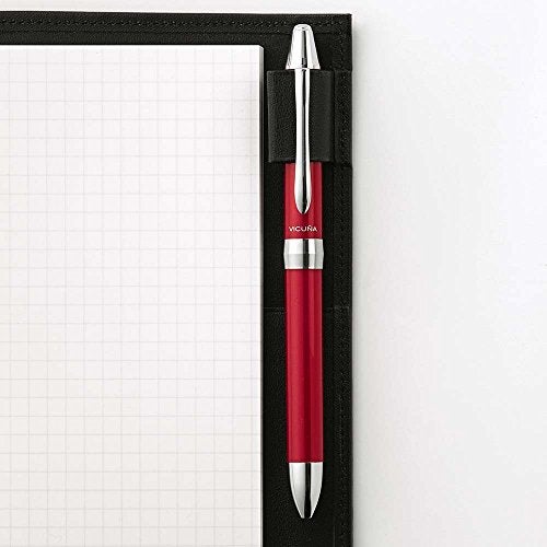 Pentel Multi Function Pen Vicuna EX, Fine Ballpoint Pen, 0.5mm Mechanical Pencil, Red Body (BXW1375B) - Image 4