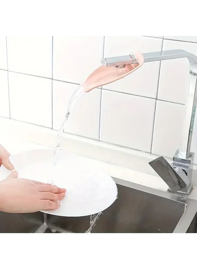Pink Multi-functional Faucet Extender for Kitchen Bathroom Sink Anti Splash Water Guide - Image 5