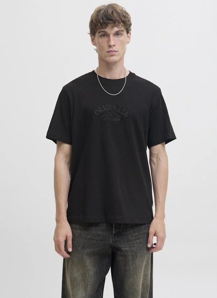 JACK & JONES Logo Regular Fit Crew Neck T-Shirt