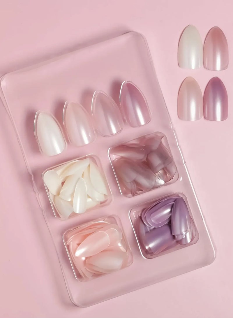 Artificial nails, a box of 96 pieces and 4 different and distinctive nail colors, suitable for daily wear and parties - Image 4