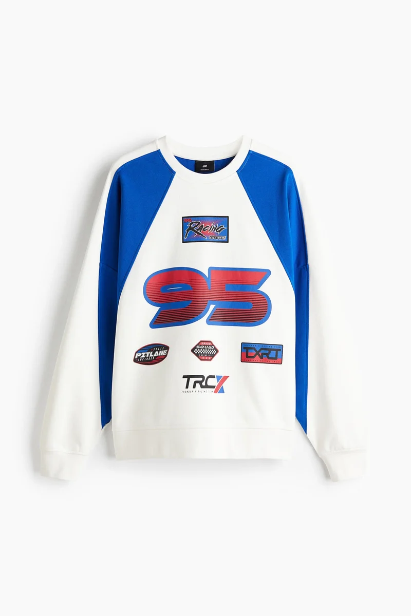 H&M Oversized Fit Printed sweatshirt