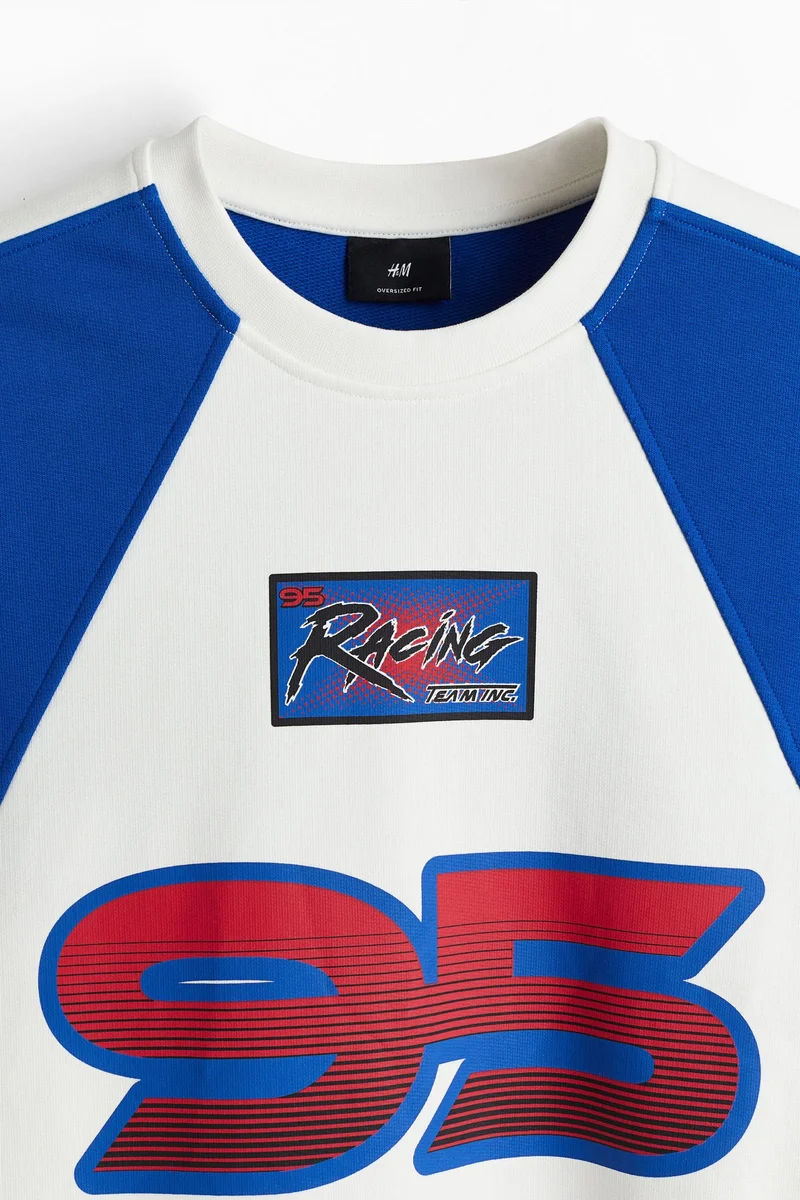 H&M Oversized Fit Printed sweatshirt