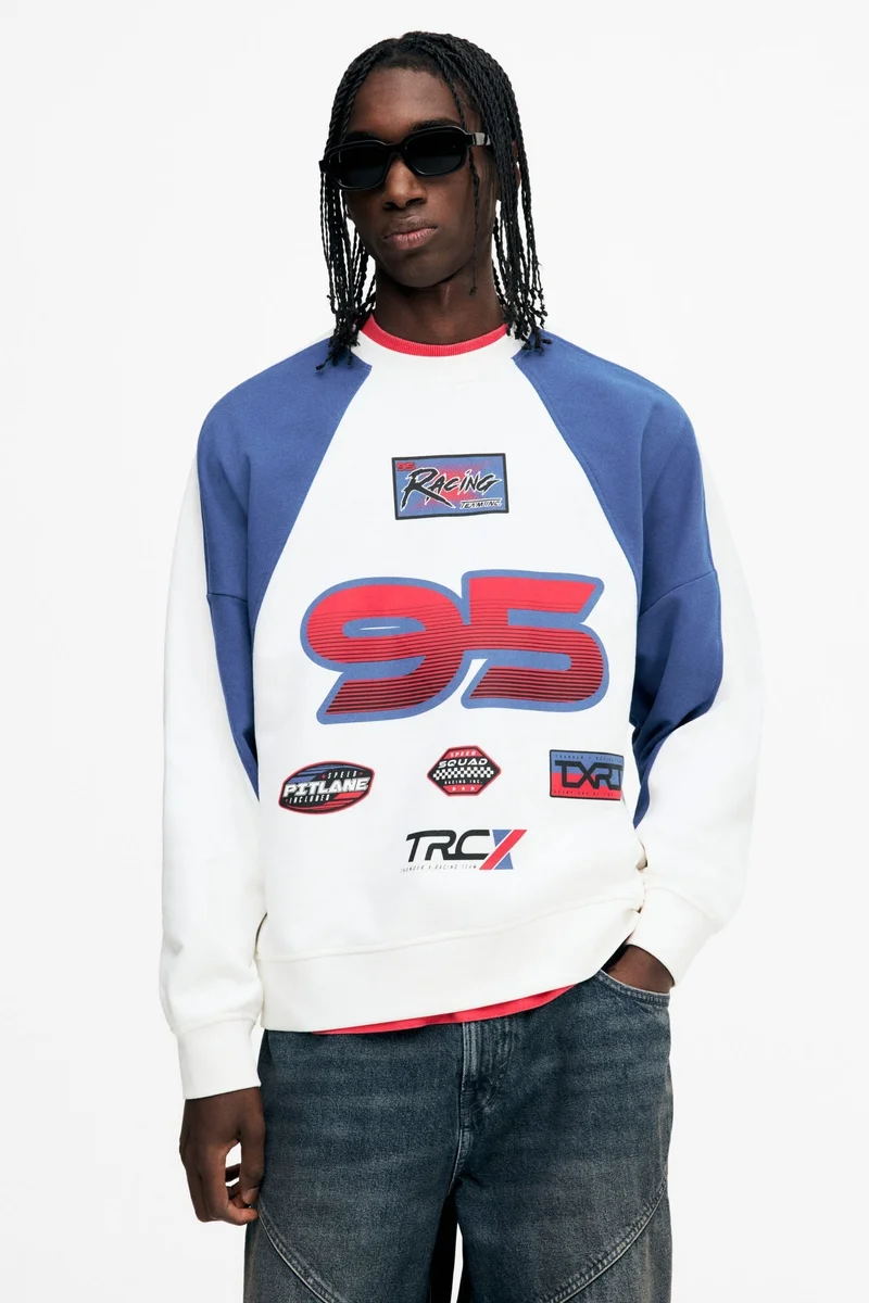 H&M Oversized Fit Printed sweatshirt