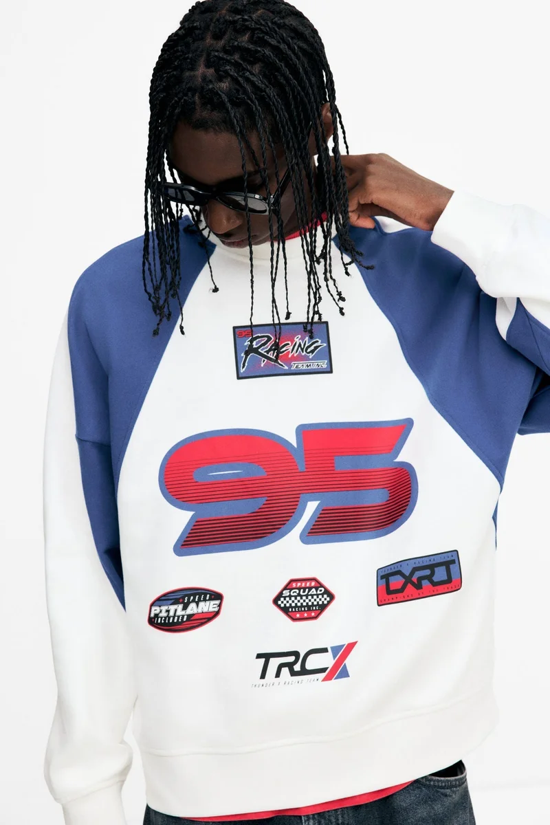 H&M Oversized Fit Printed sweatshirt