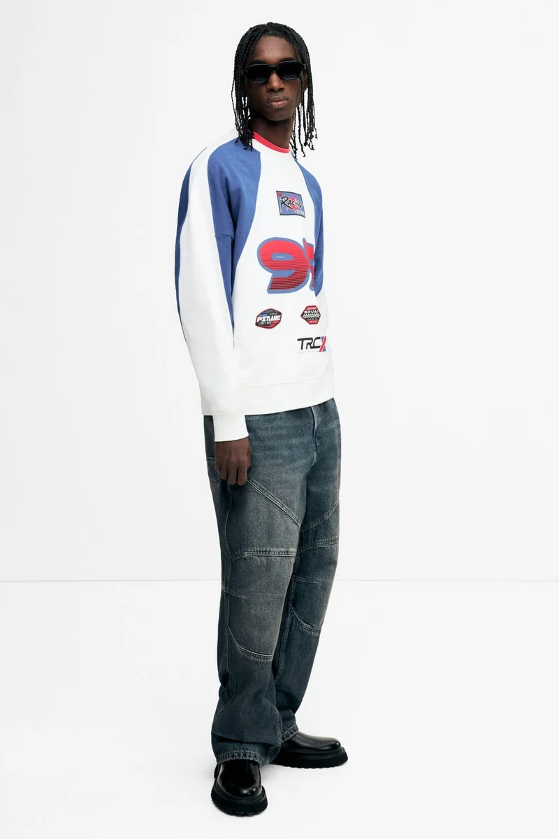 H&M Oversized Fit Printed sweatshirt