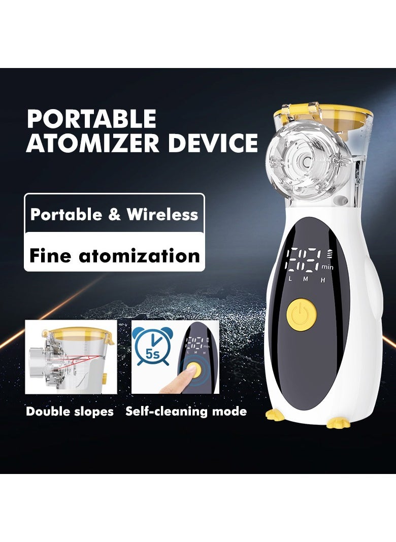 JoyousSto Household Nebulizer Ultra-Quiet Portable Nebulizer Compact Nebulizer with Auto-Cleaning Mode Nebulizer for Adults Kids Travel and Home Use  - Image 2