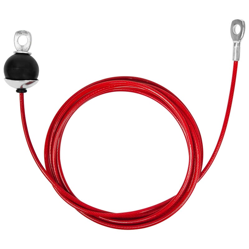 Topfinder Replacement Cables for Home Gym, Fitness Pulley Cable, Weight Machine Replacement Cable with Stopper Ball (Red Fixed Length, 98 inch) - Image 1