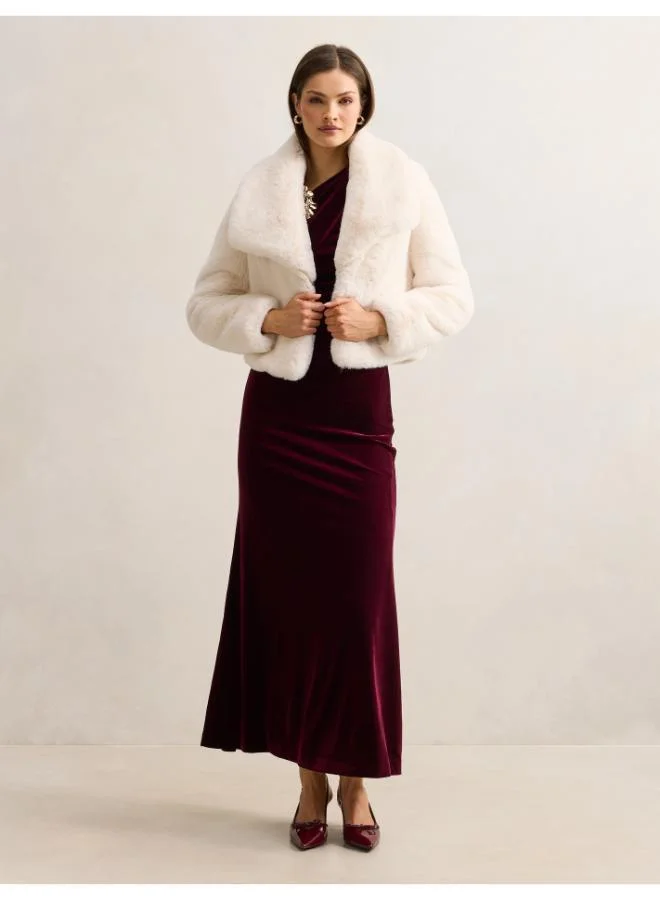 Forever New  Jordana Asym Velvet Maxi for Women | Best Price UAE